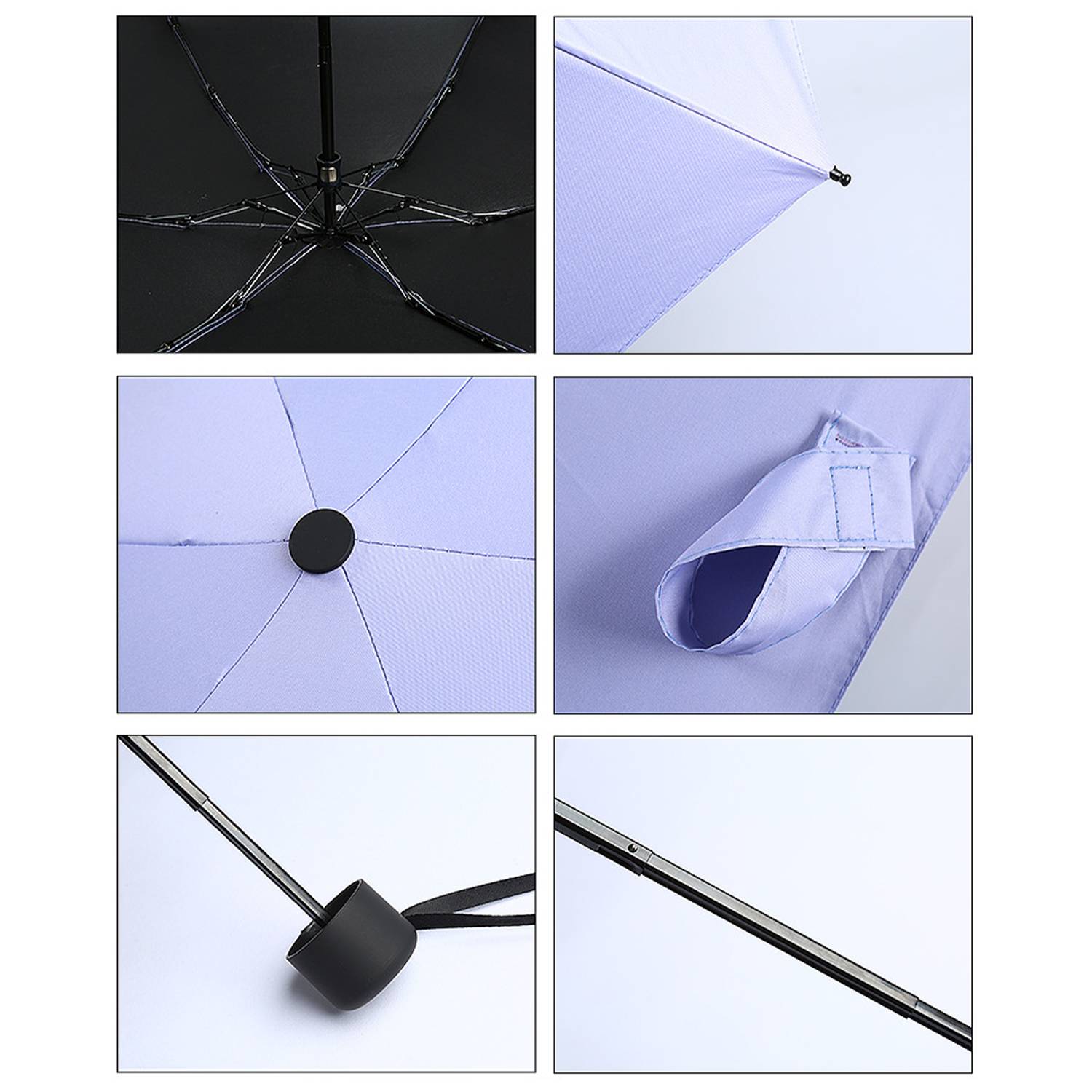 Manual Five-Fold Compact Sunscreen Shade Pocket Umbrella 5
