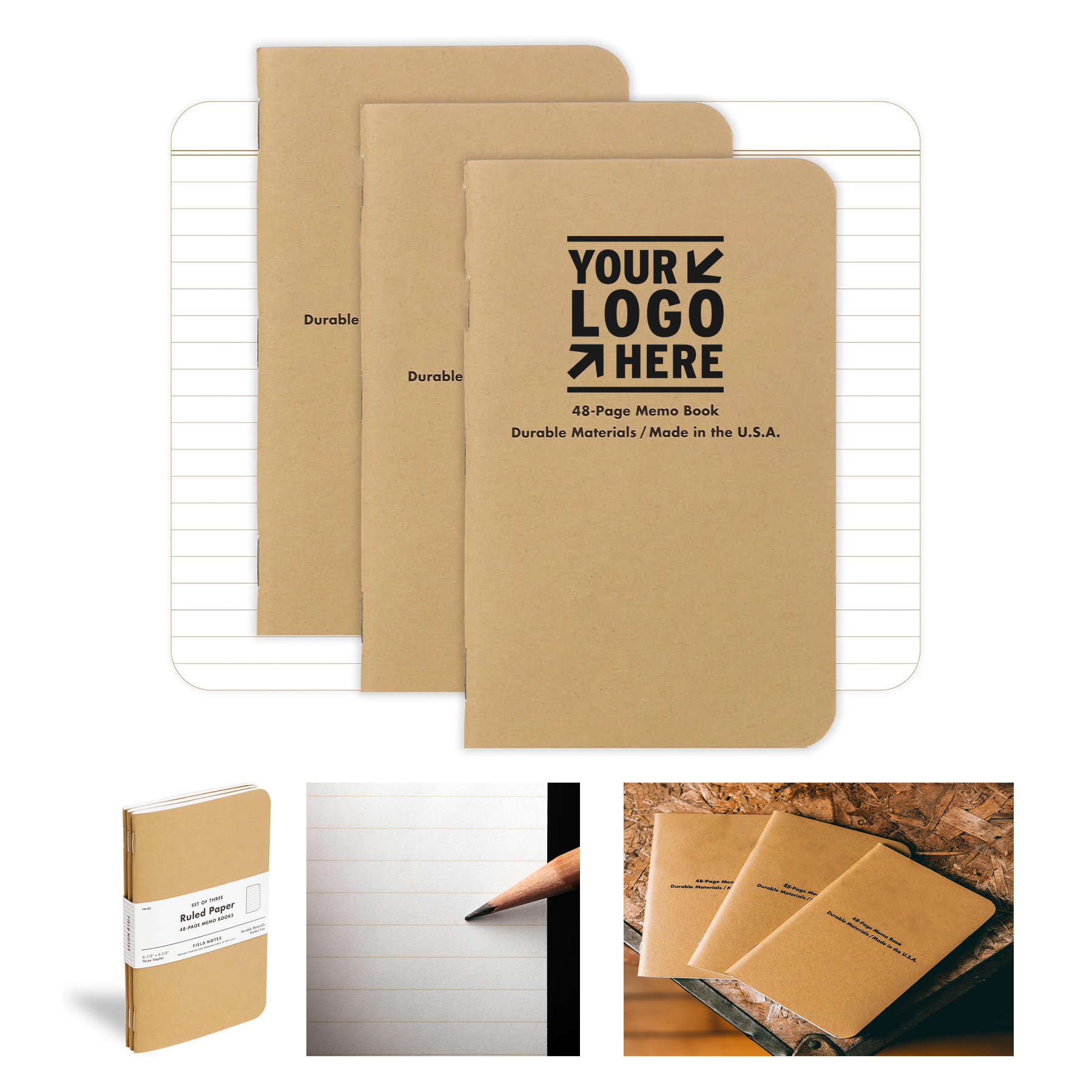 3.5" x 5.5" Ruled Paper Memo Book 2