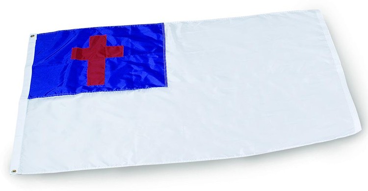 Christian Outdoor Flag - 5' x 8' - Nylon 1