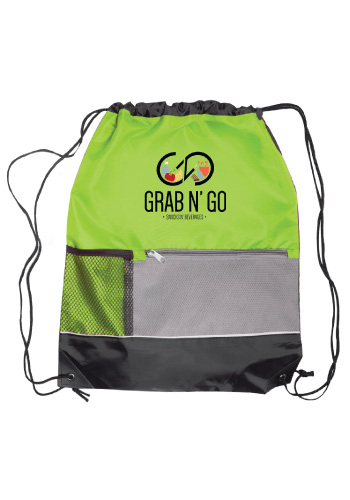 Front Pocket Drawstring Backpacks 3