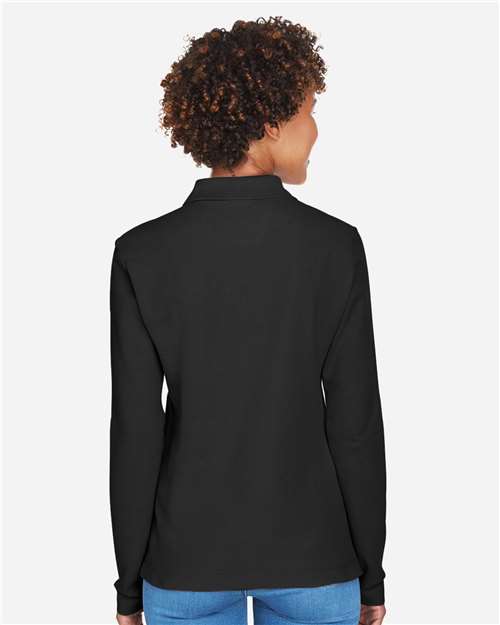 Women's Pima Piqué Long Sleeve Polo - D110W 9