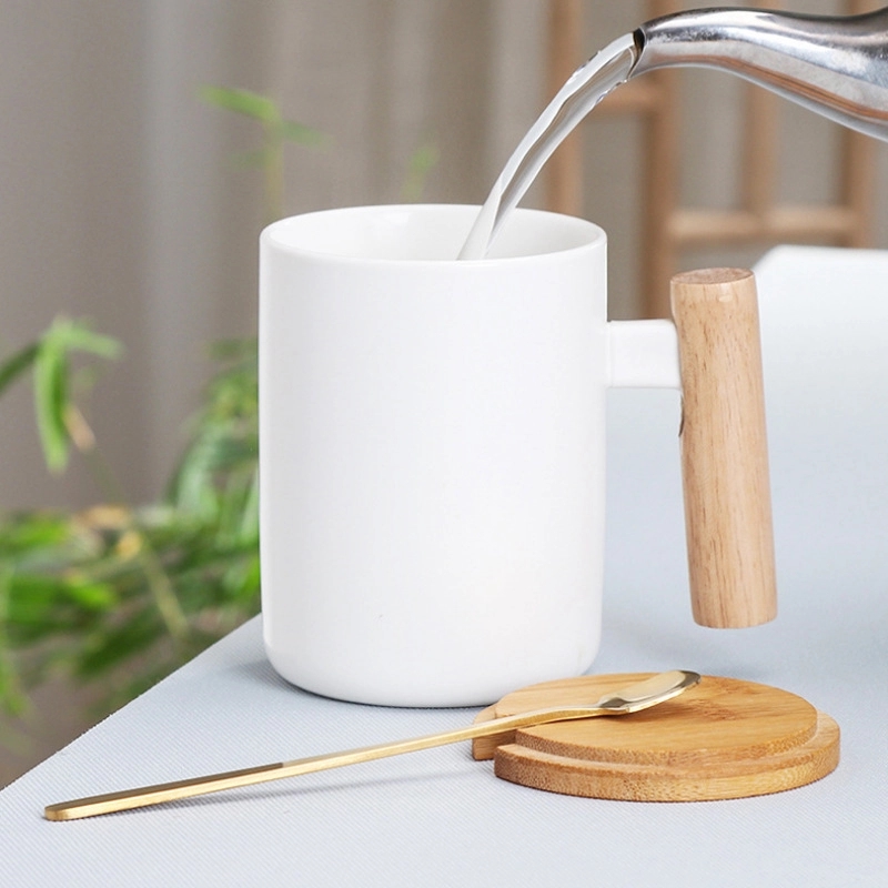 Custom 12 OZ Wooden Handle Coffee Mug 3