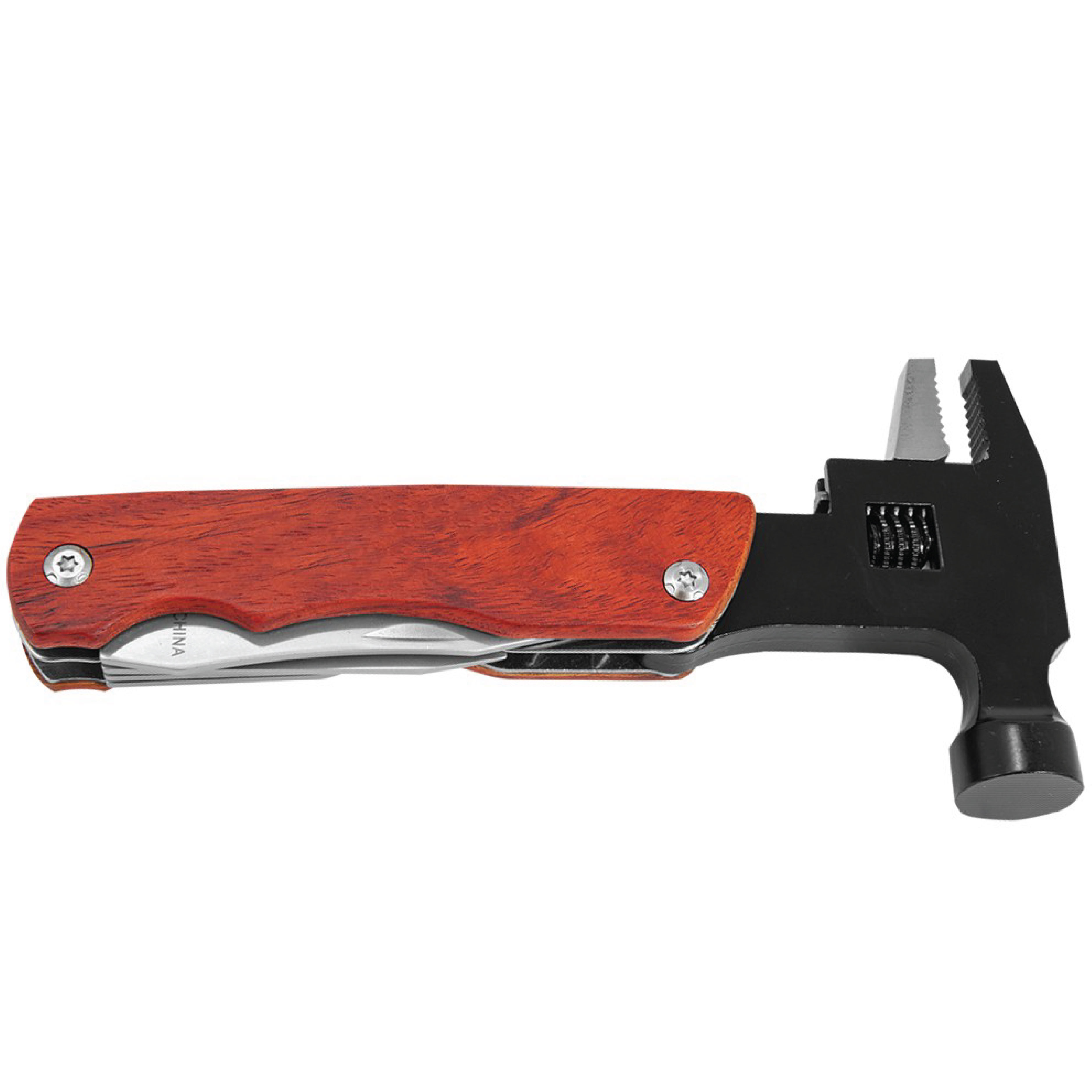 6 3/4" Hammer Multi-Tool with Wood Handle/Pouch 6