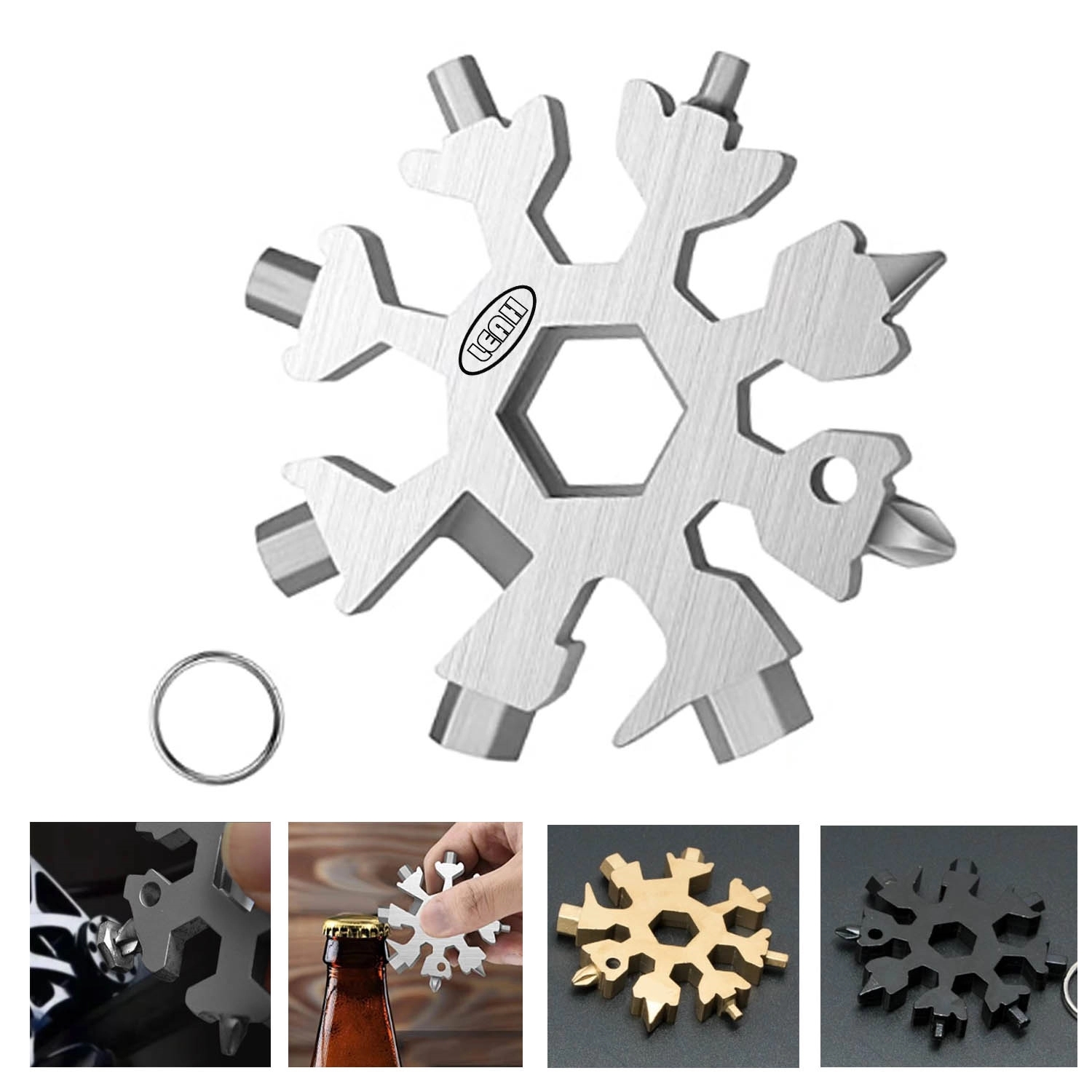 Snow-Flake Multi-Tool ,Stainless Steel Snow Multitool 2