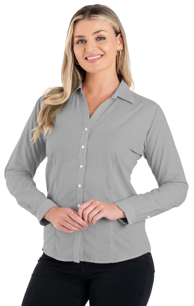 Ladies L/S Gingham 6