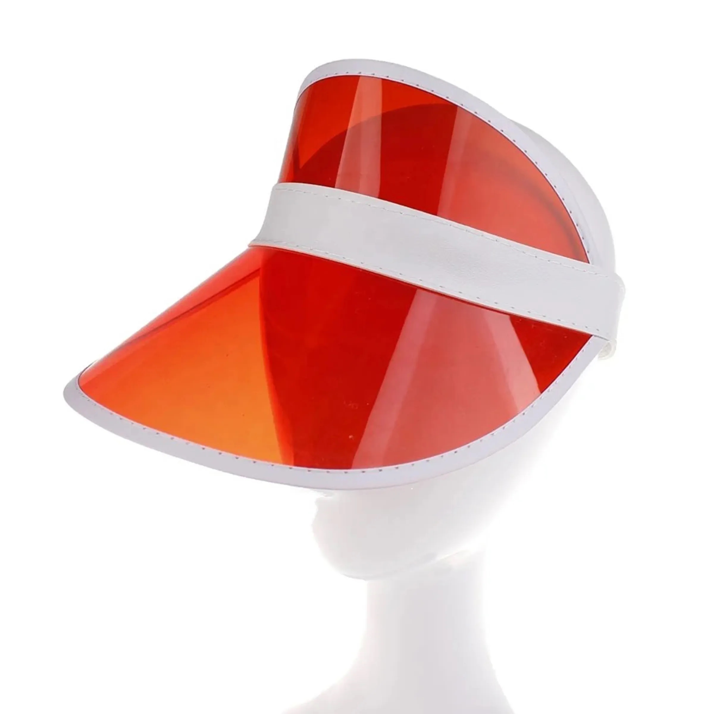 Colorful PVC UV Protection Summer Visor - Stylish Sun Shield 4