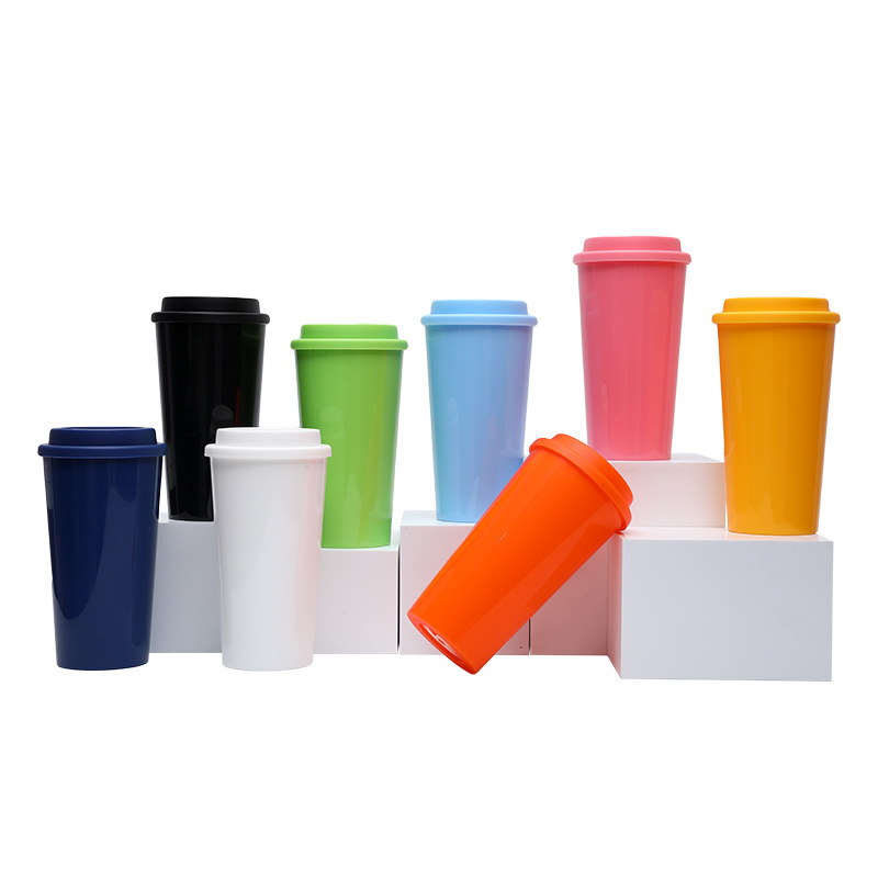 16 oz Reusable Coffee Cups with Lids 1