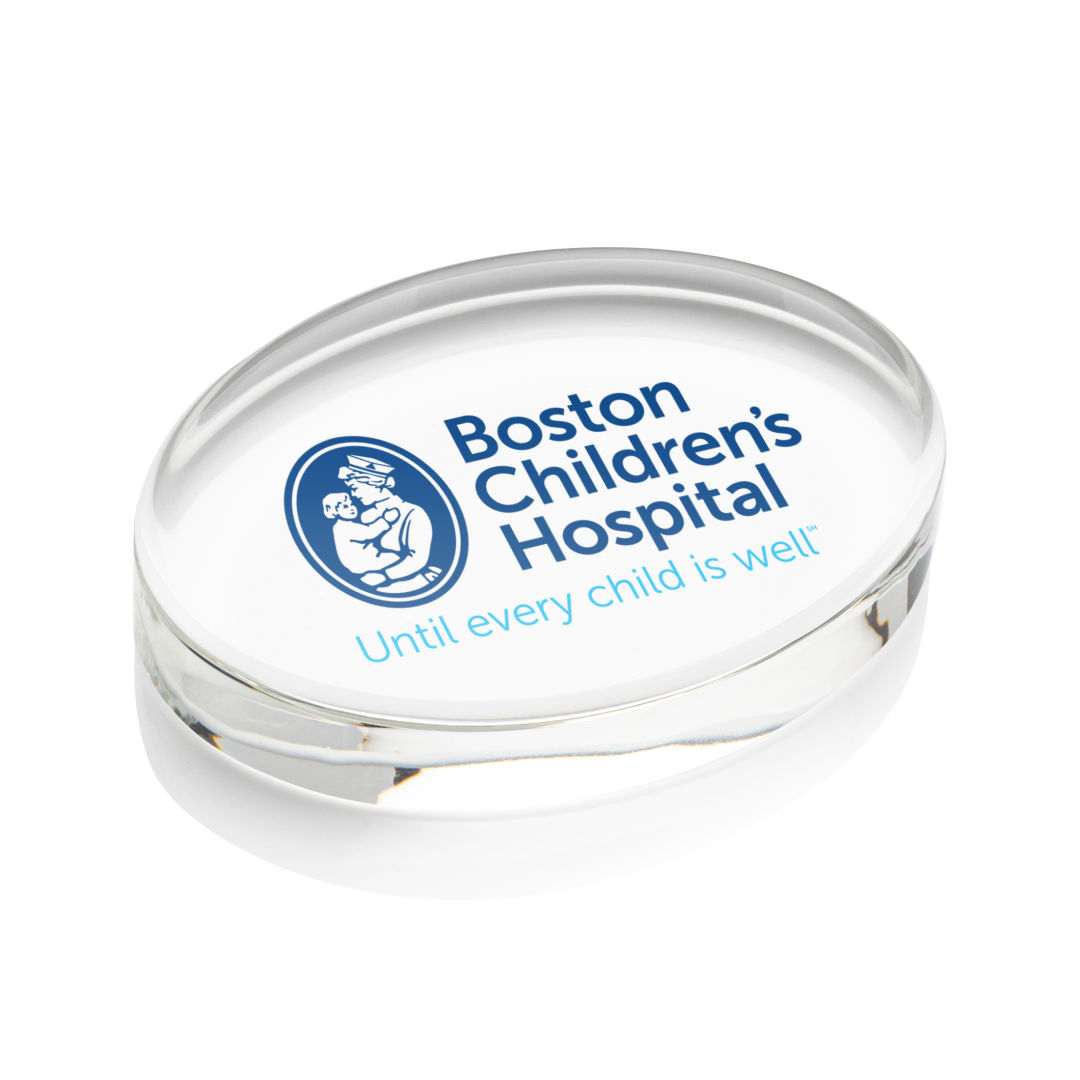 Logan Oval VividPrint™ Paperweight 9