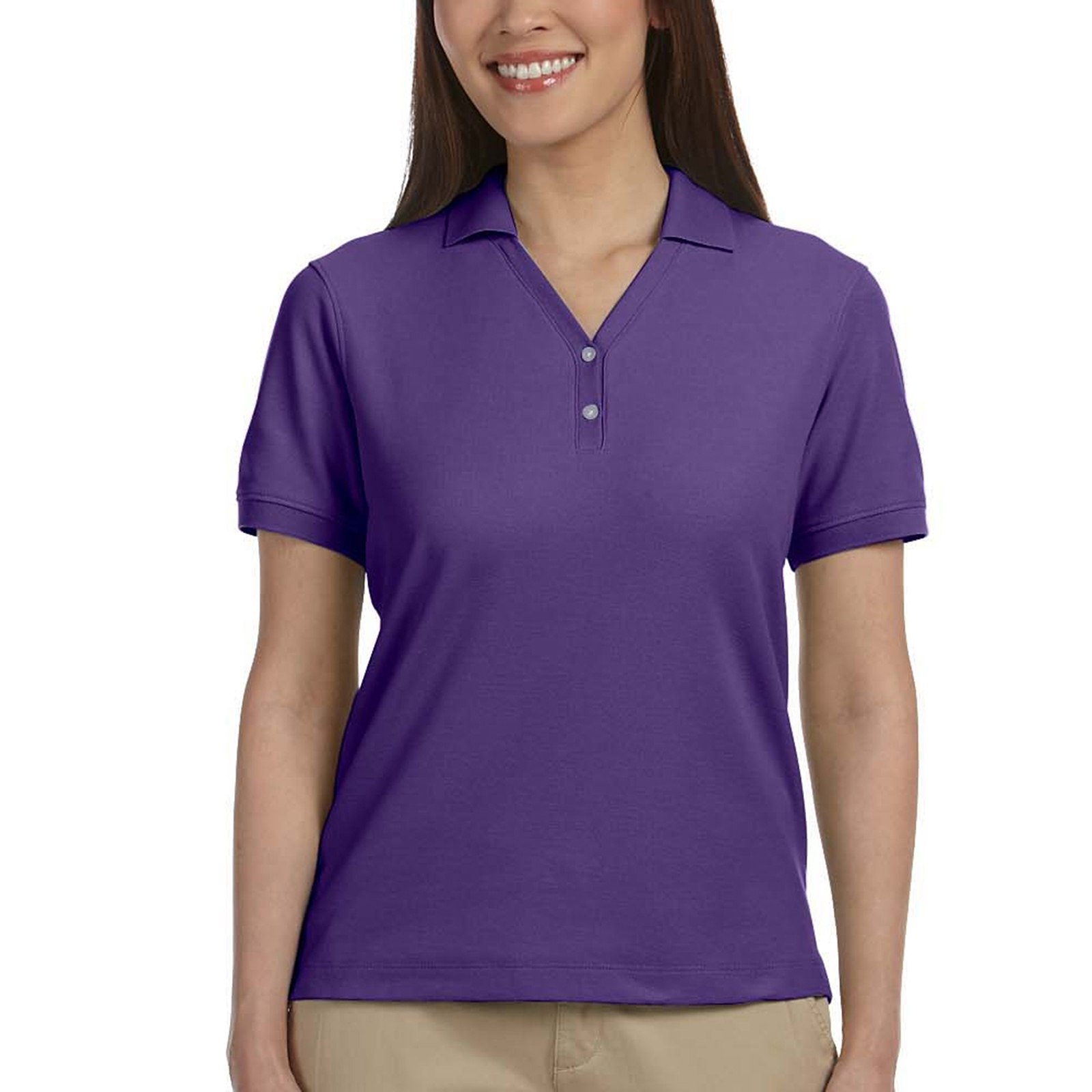 Devon & Jones® Ladies' Y-Collar Golf Polos 3