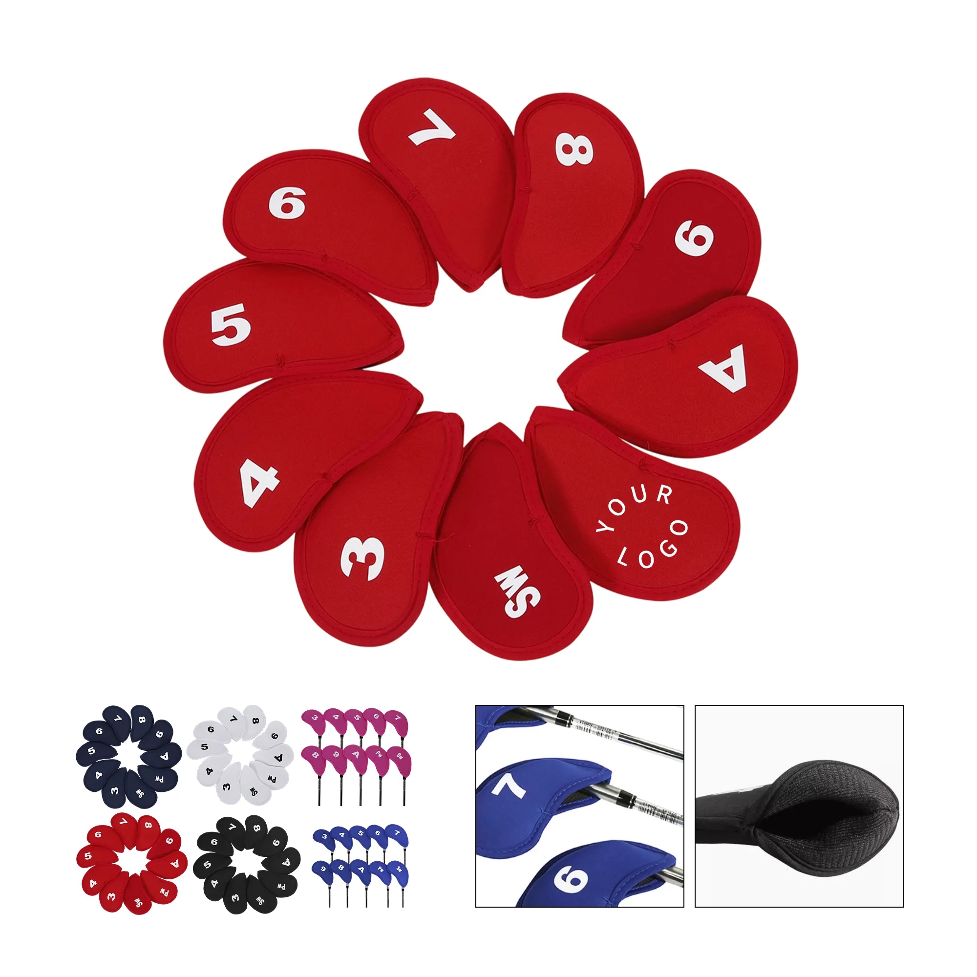 11-Piece Golf Club Headcover Set 2