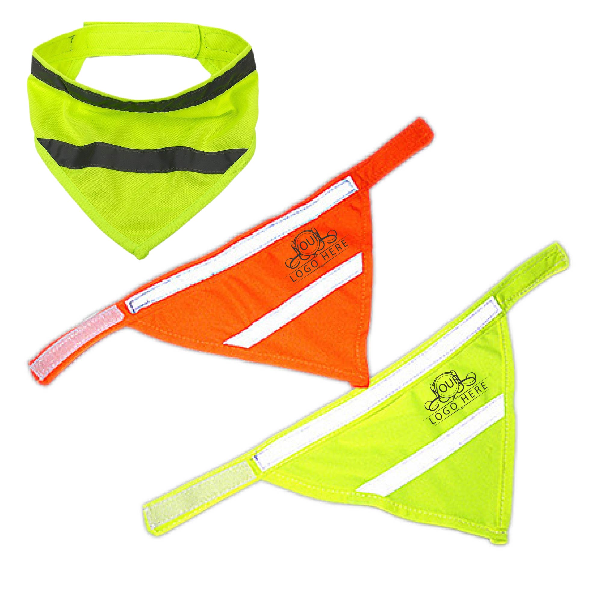 Pet Triangle Towel Reflective Safety Bandana 2