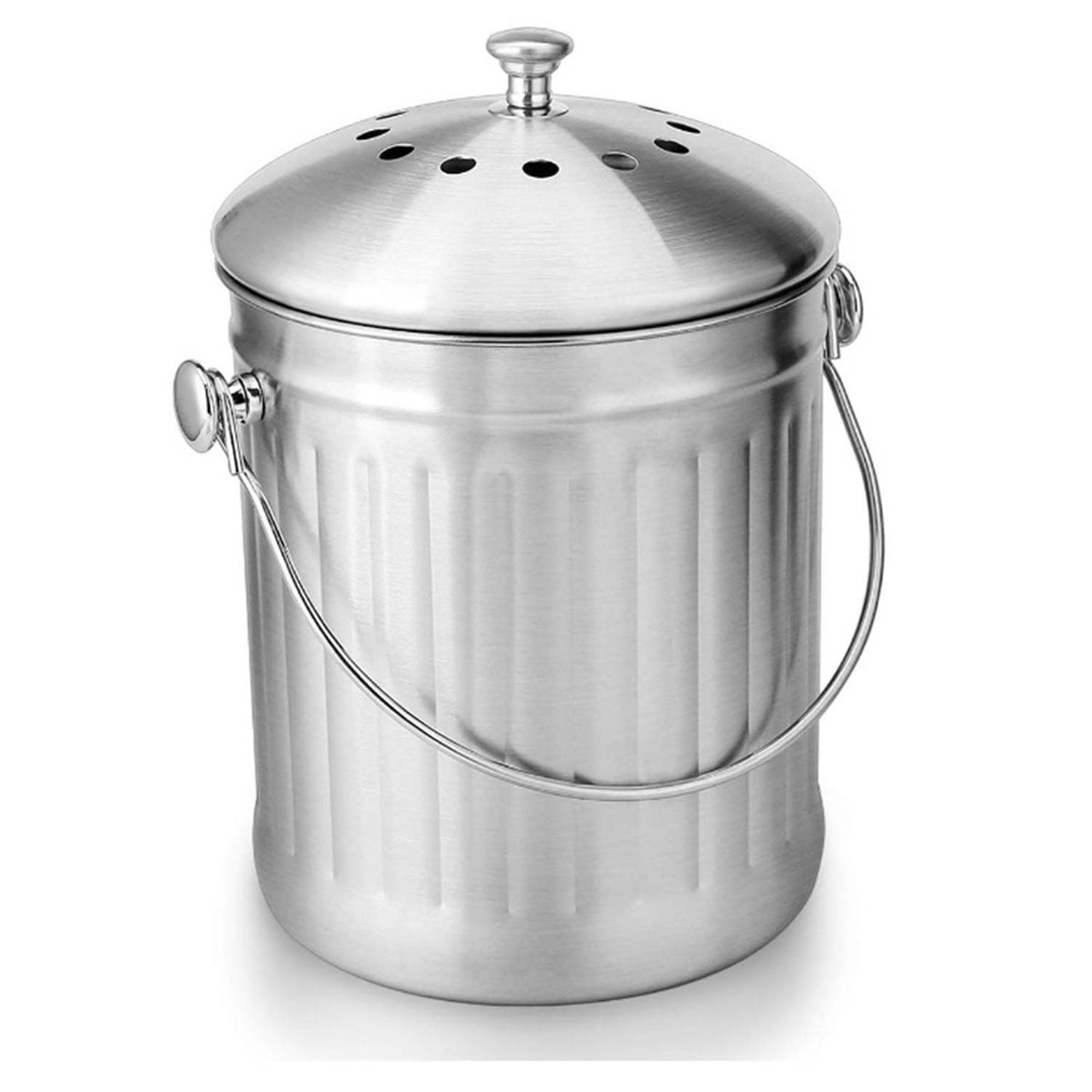 Stainless kitchen compost containers 6