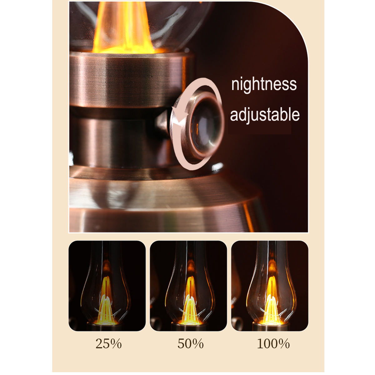 Vintage LED Lantern with Wireless Speaker 2