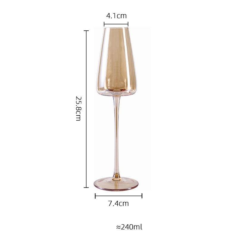 8 oz Party Crystal Champagne Glasses 3