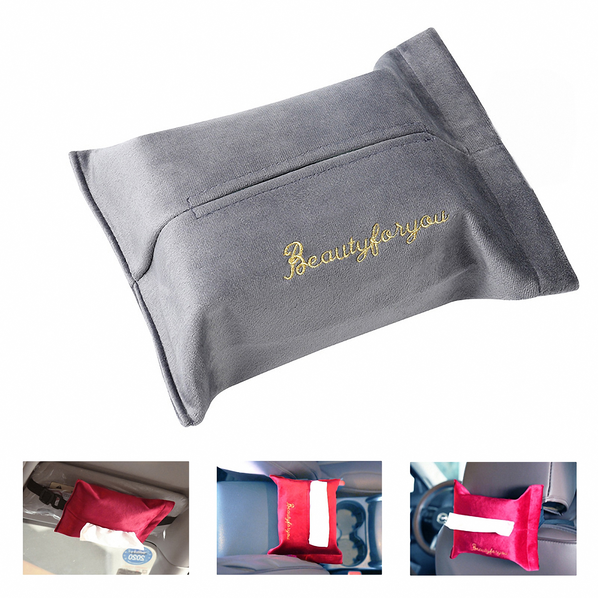Velvet Tissue Box Cover 2