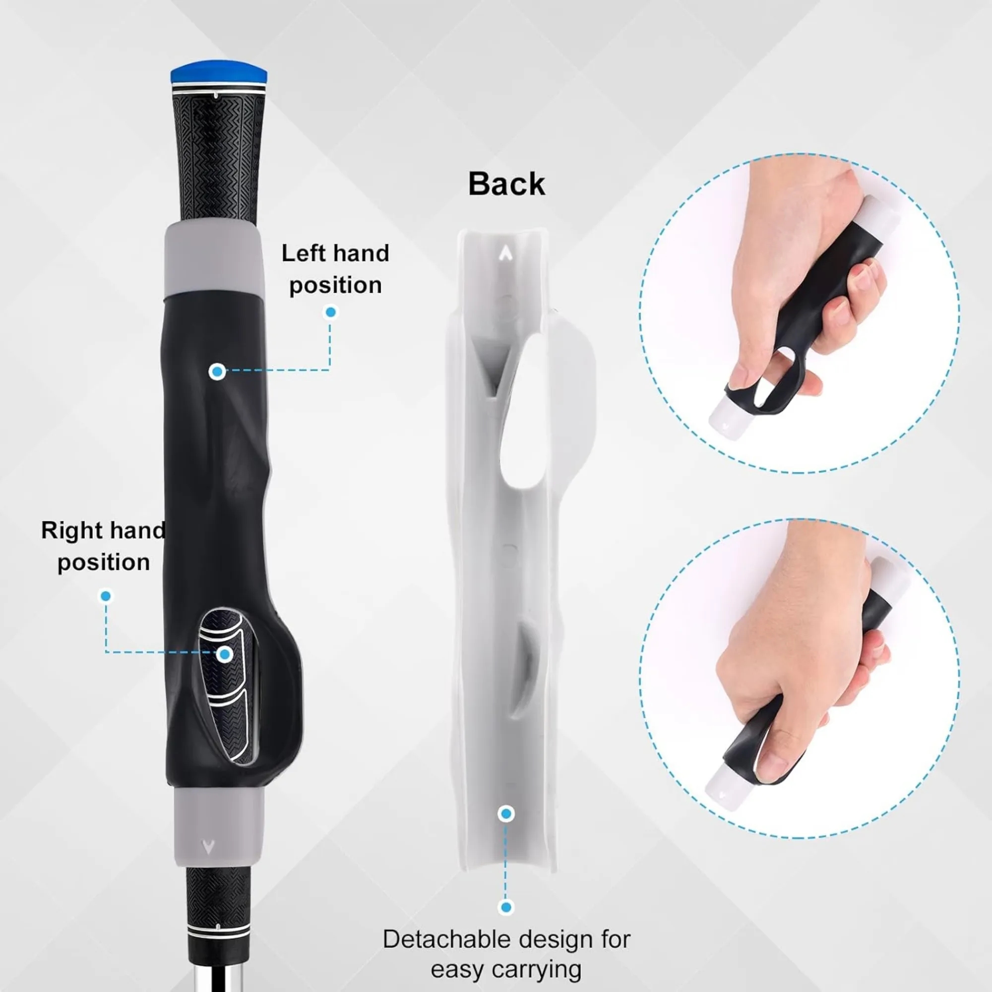 Golf Grip Training Swing Aid Tool 16