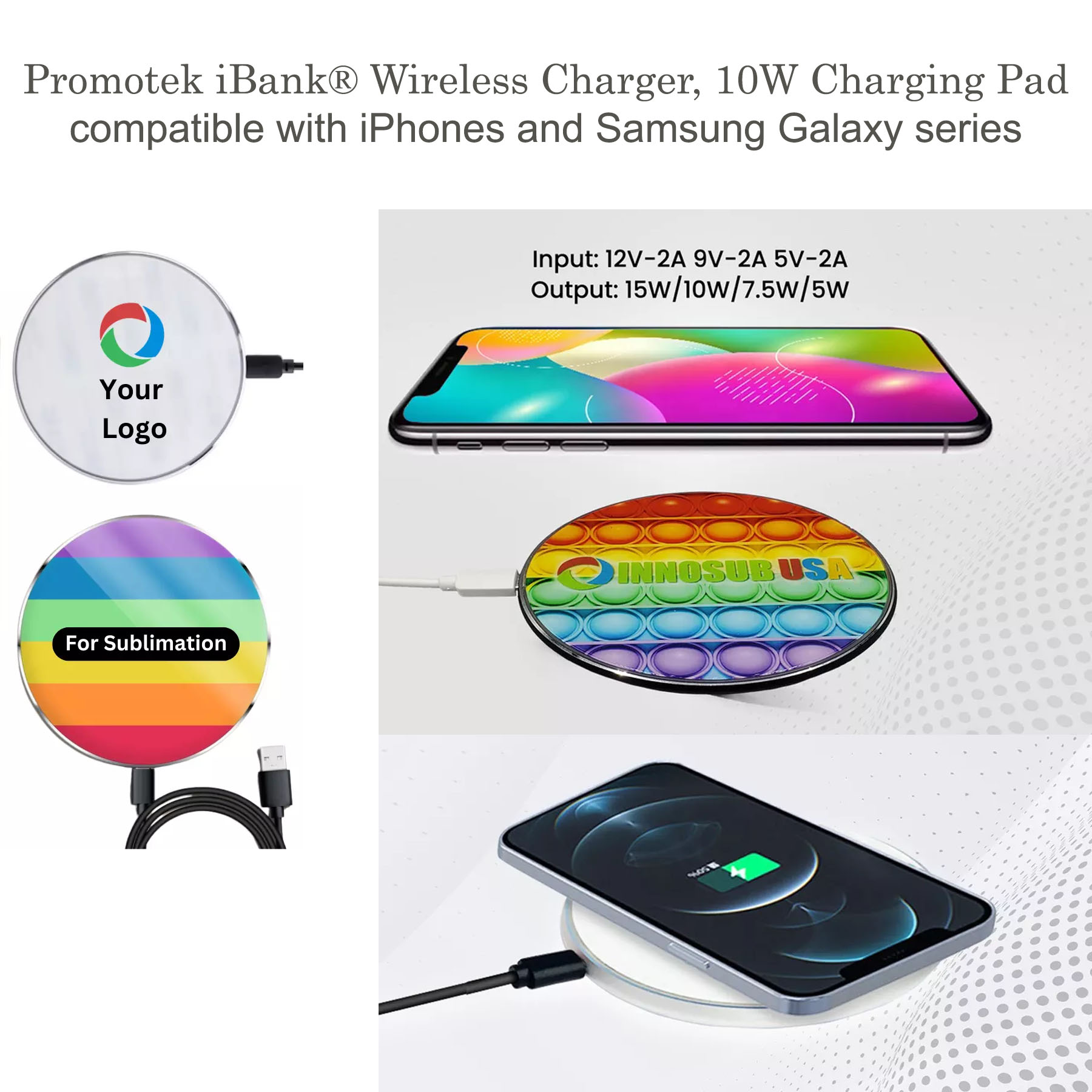 iBank ® Wireless Charger, 14W Charging Pad for iPhone and Galaxy Phones 2