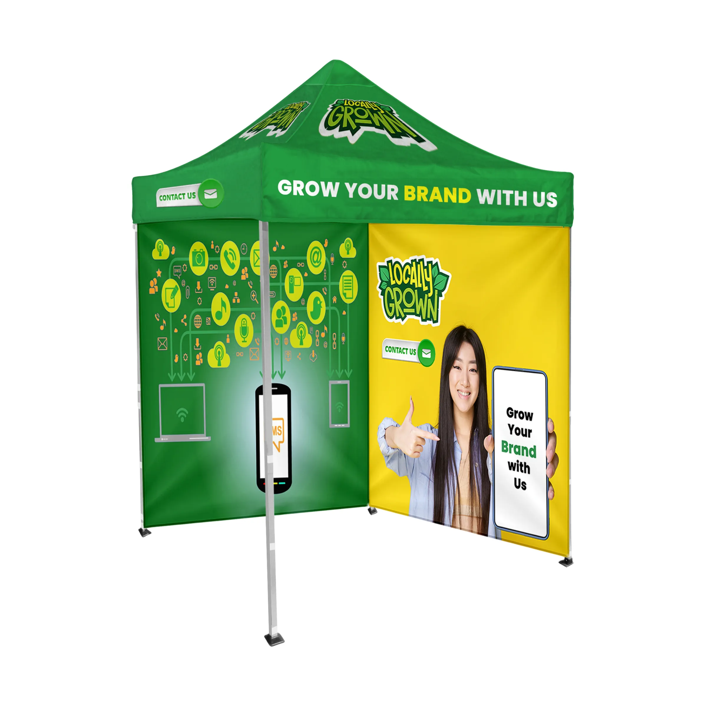 6'x6' Tent Canopy with frame and two full wall 2