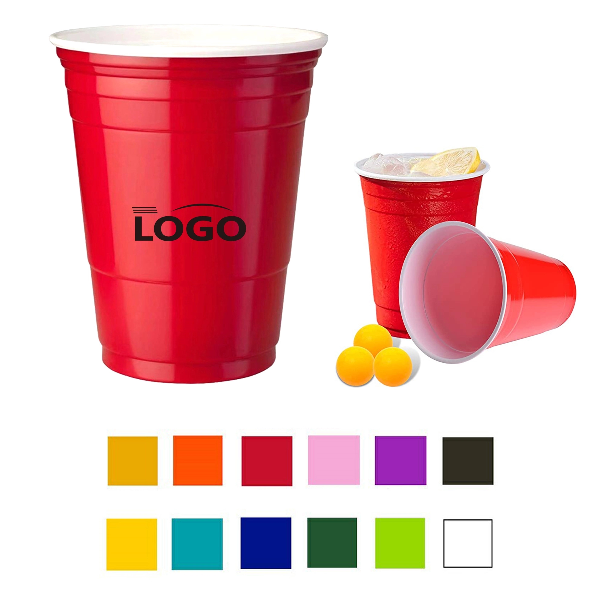 16oz Disposable Plastic Party Cup