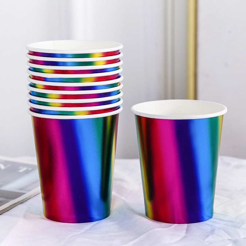 9oz Disposable Party Picnic Beverage Ice Cream Paper Cup 1