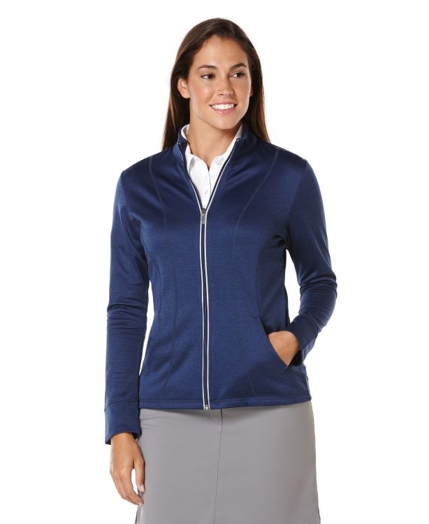 Callaway Ladies Waffle Fleece Jacket 4