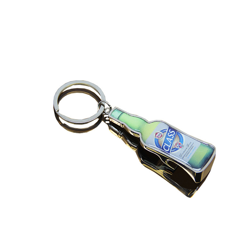 2 in 1 Bottle Shape Metal Key Chain and Bottle Opener 9