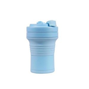 450ml Silicone Collapsible Cup With Handle 3