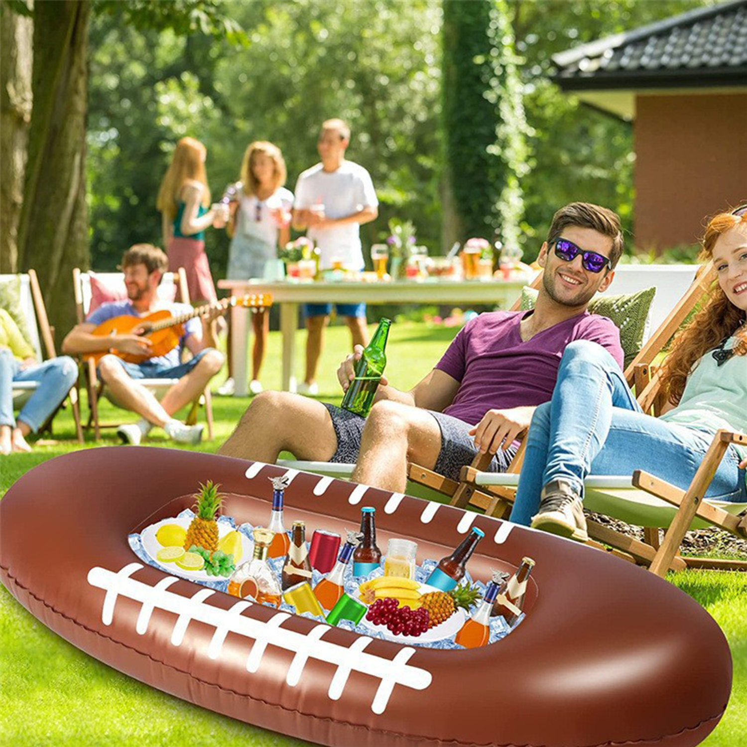 Inflatable Ice Serving Tray Buffet Bar 2