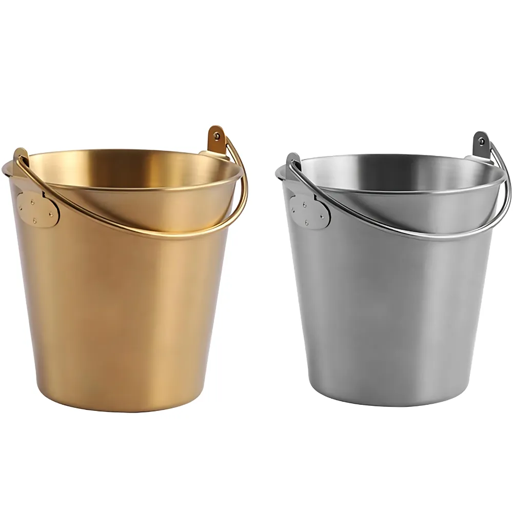 Stainless Steel Bucket Mini Ice Pail 6