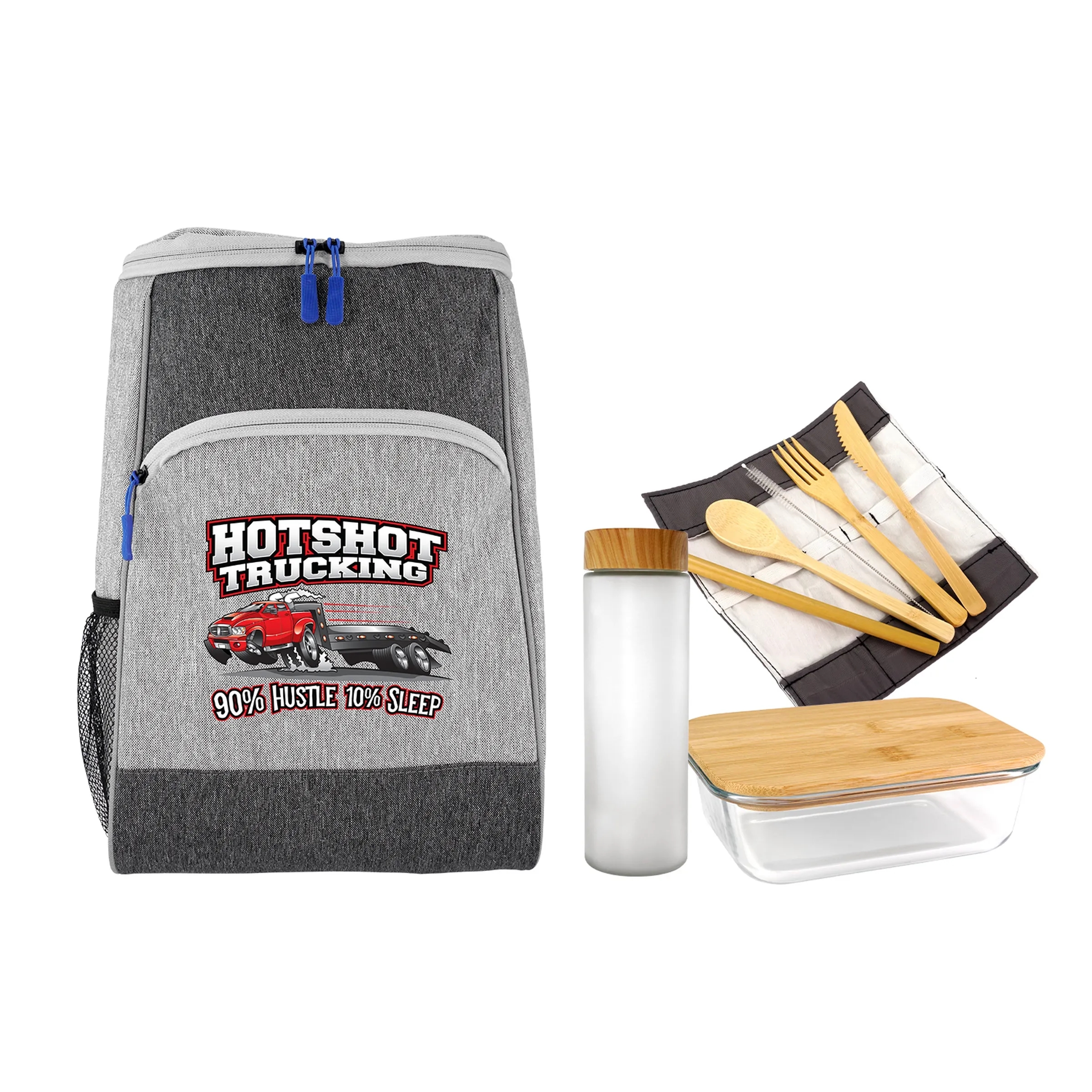 BAY COOLER BACKPACK GLASS LUNCH SET 6
