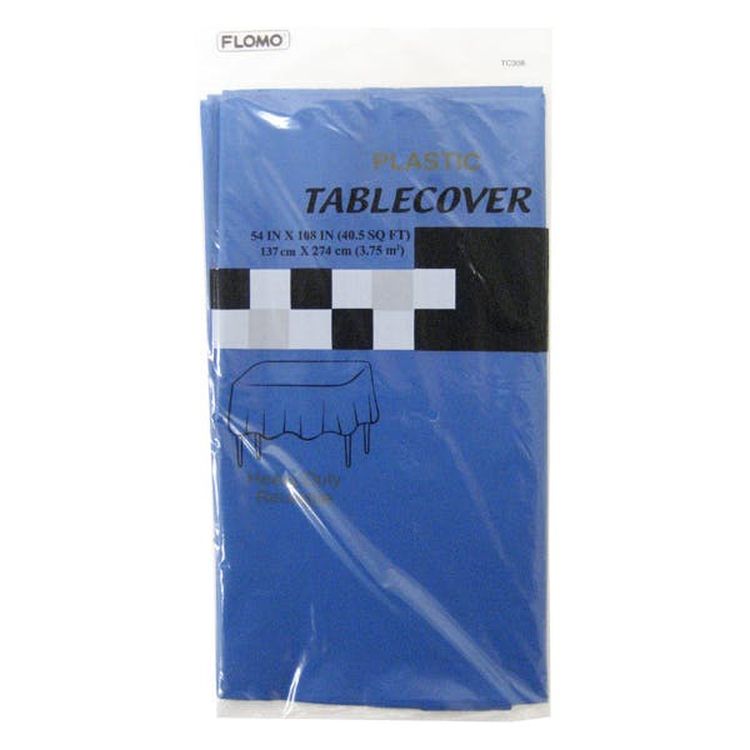Rectangular Table Covers - Blue 54" x 108" 1