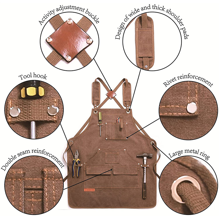 Barber Baking Cafe Gardening Carpenter Canvas Apron 3