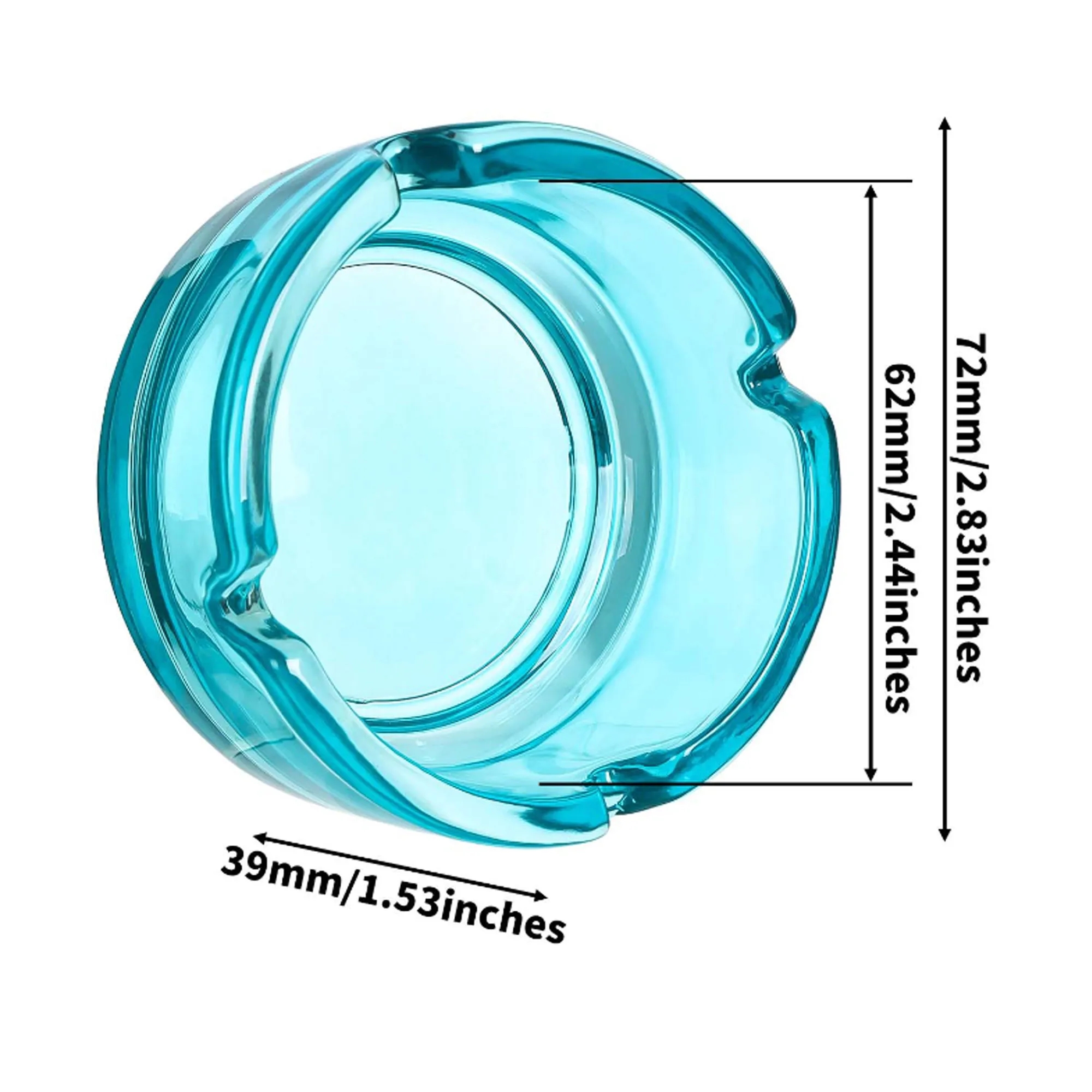 Colorful Glass Ashtray 6