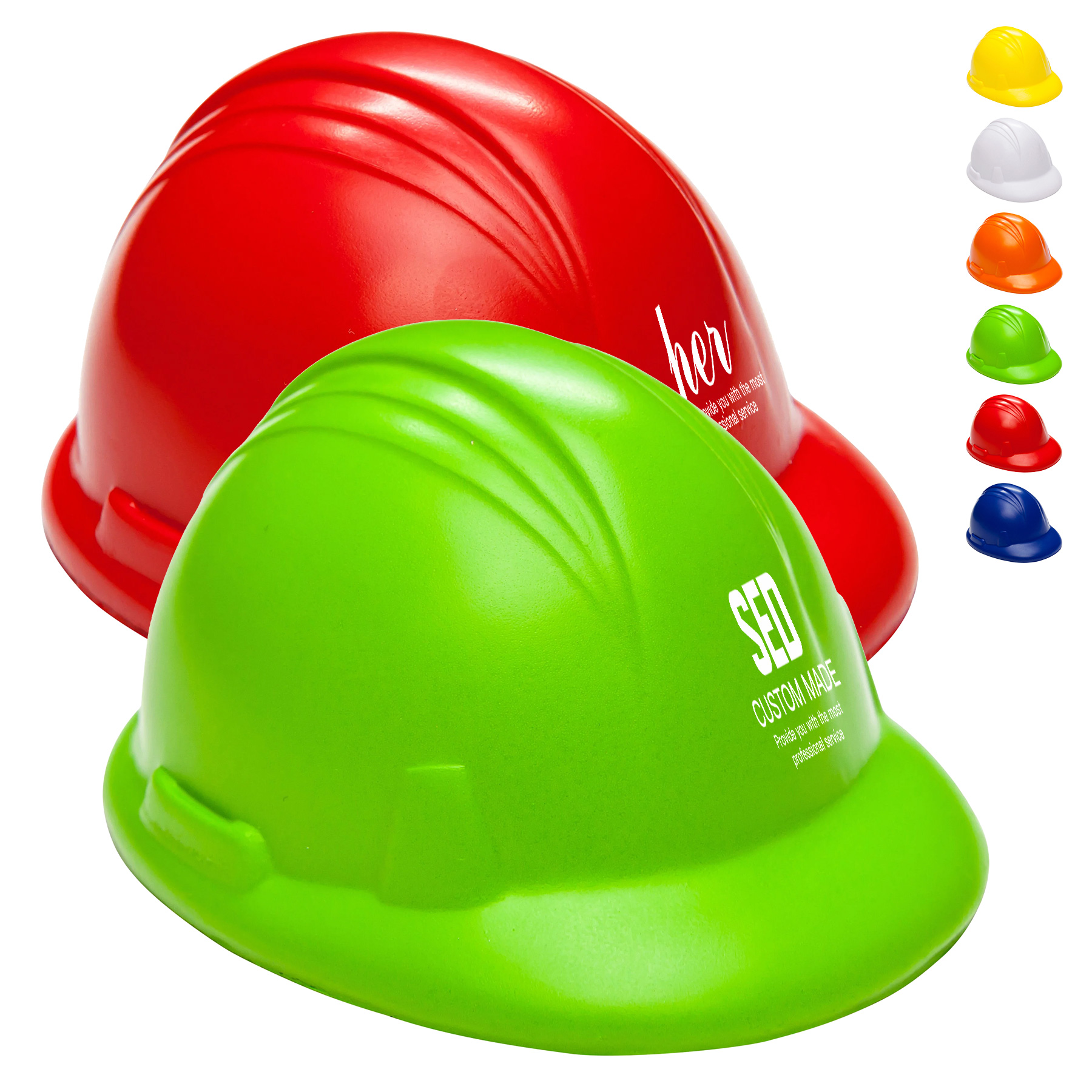 Hard Hat Shaped Stress Reliever Ball 2