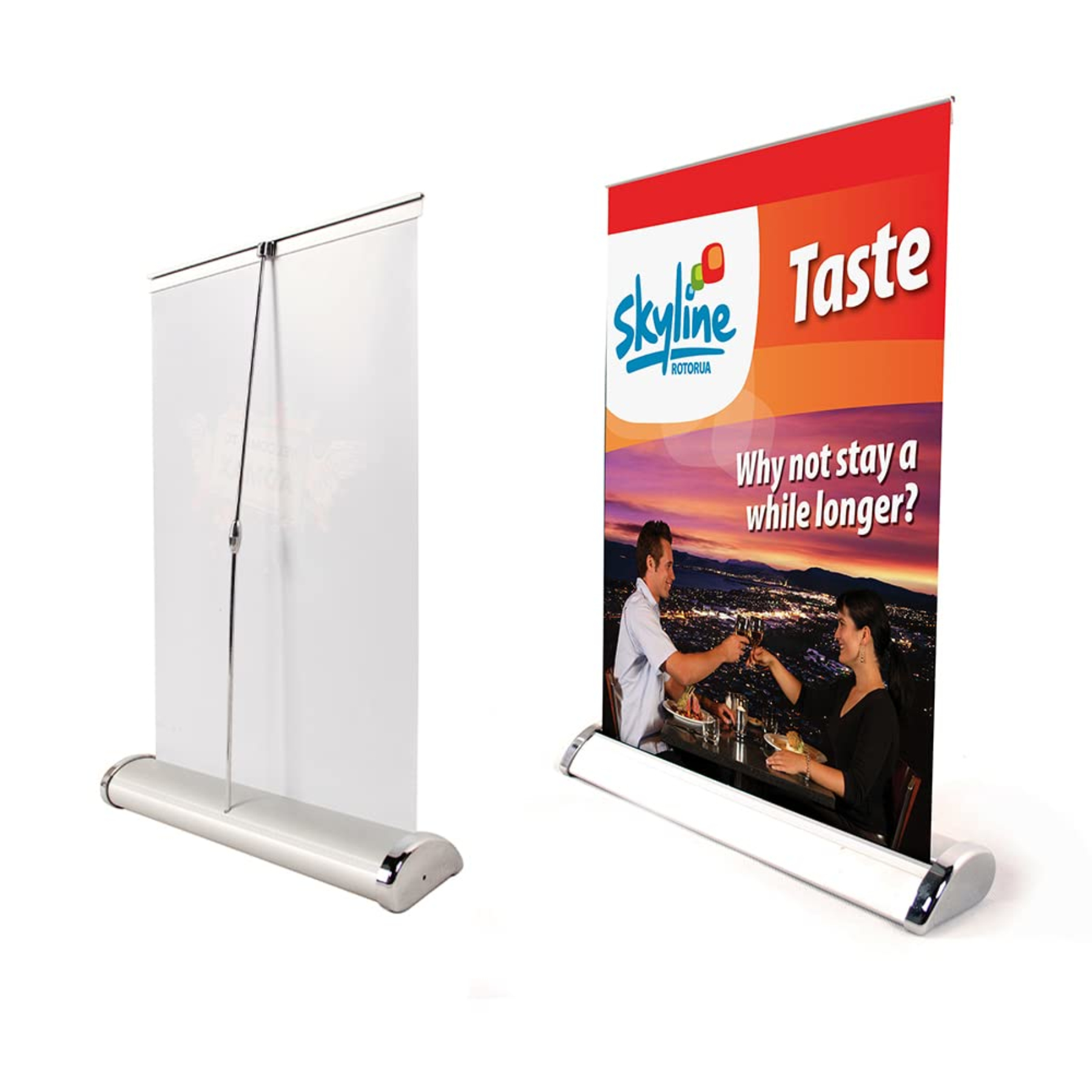 A3 Tabletop Retractable Banner Stand with Vinyl Graphic 2
