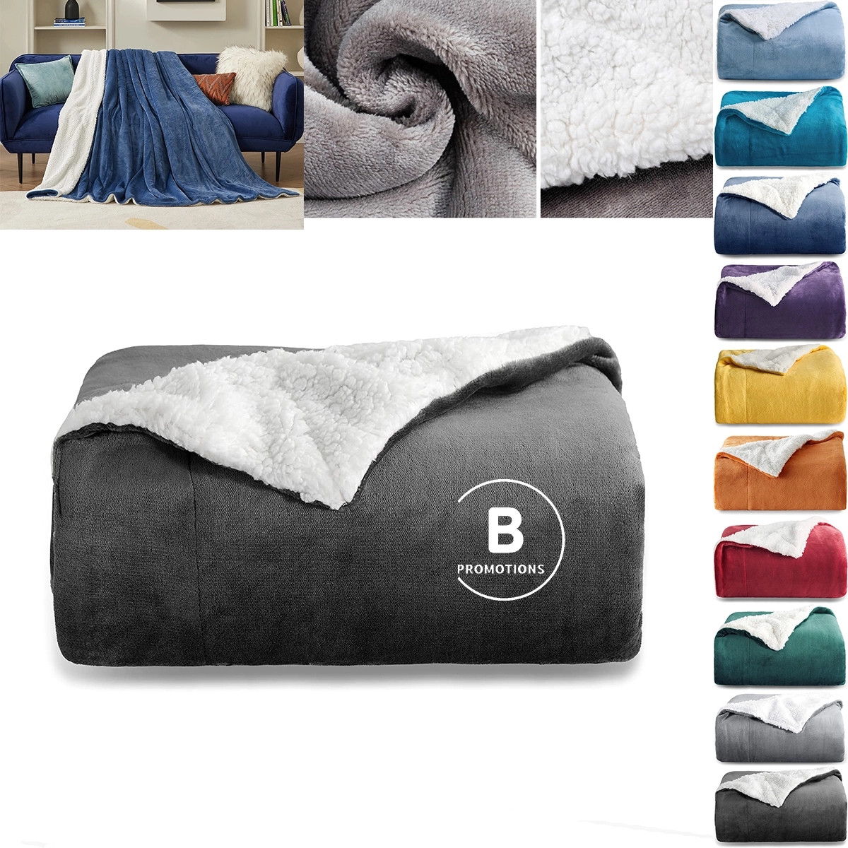 Sherpa Fleece Throw Blanket 3