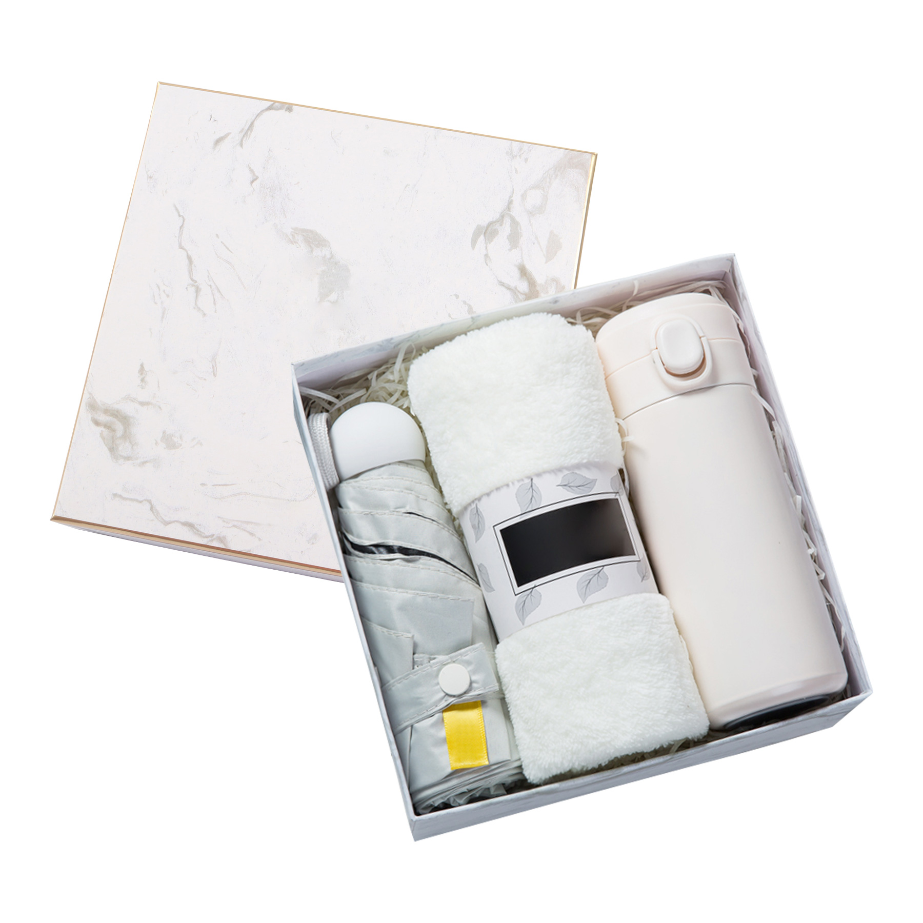 Gift Set with Umbrella, Towel, Handheld Fan 17