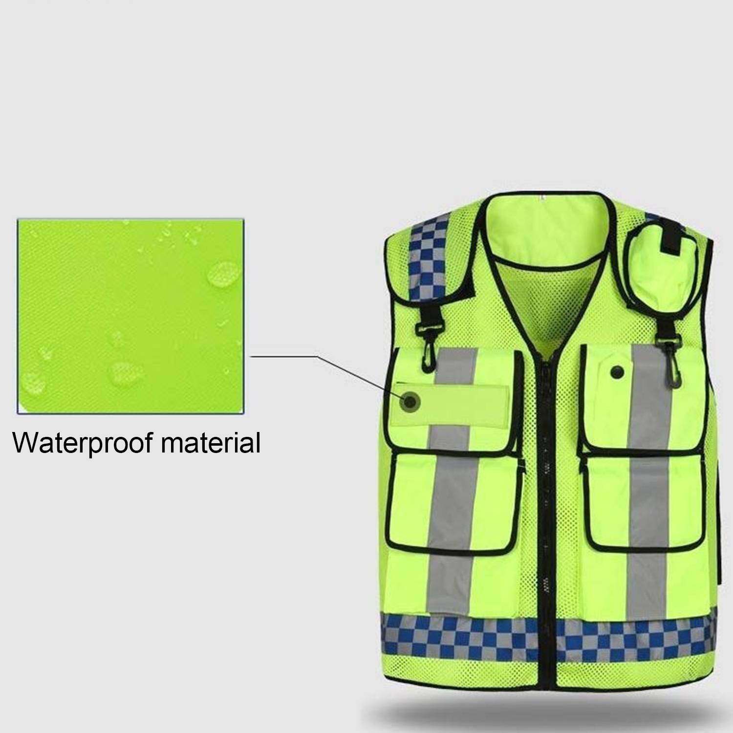 Adjustable High Visibility Reflective Safety Vest 5