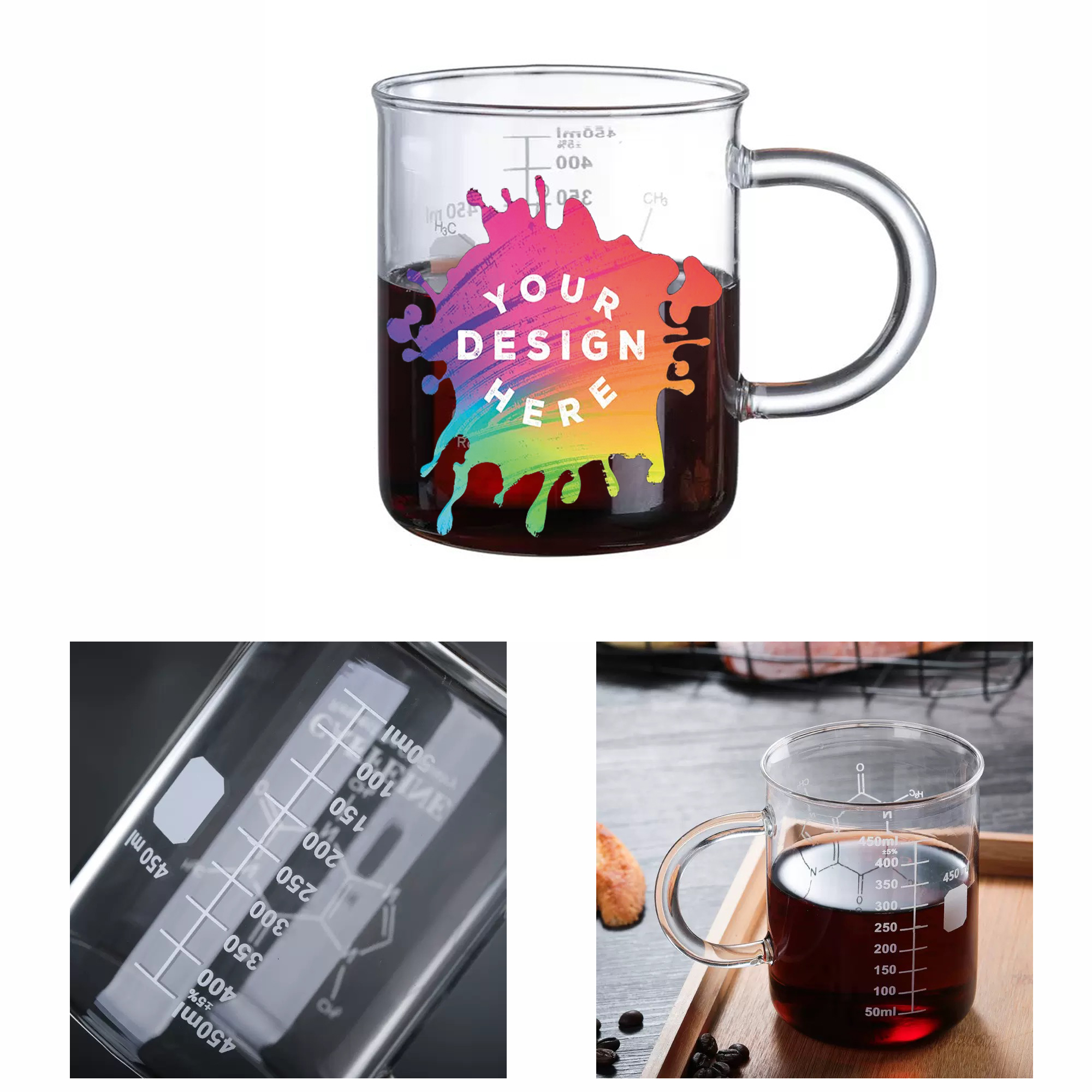Glass Measuring Cup MOQ 10pcs 2