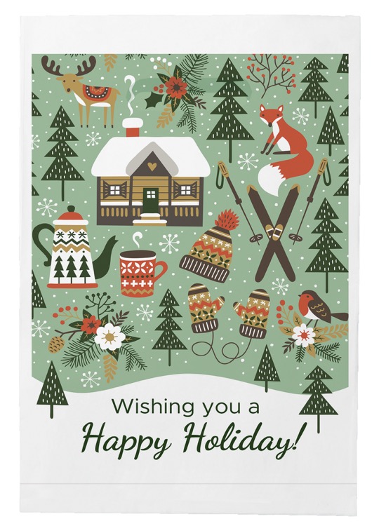 Christmas Scatter Design 4 Merchant Paper Bags (9" x 13" x 2.5") 3