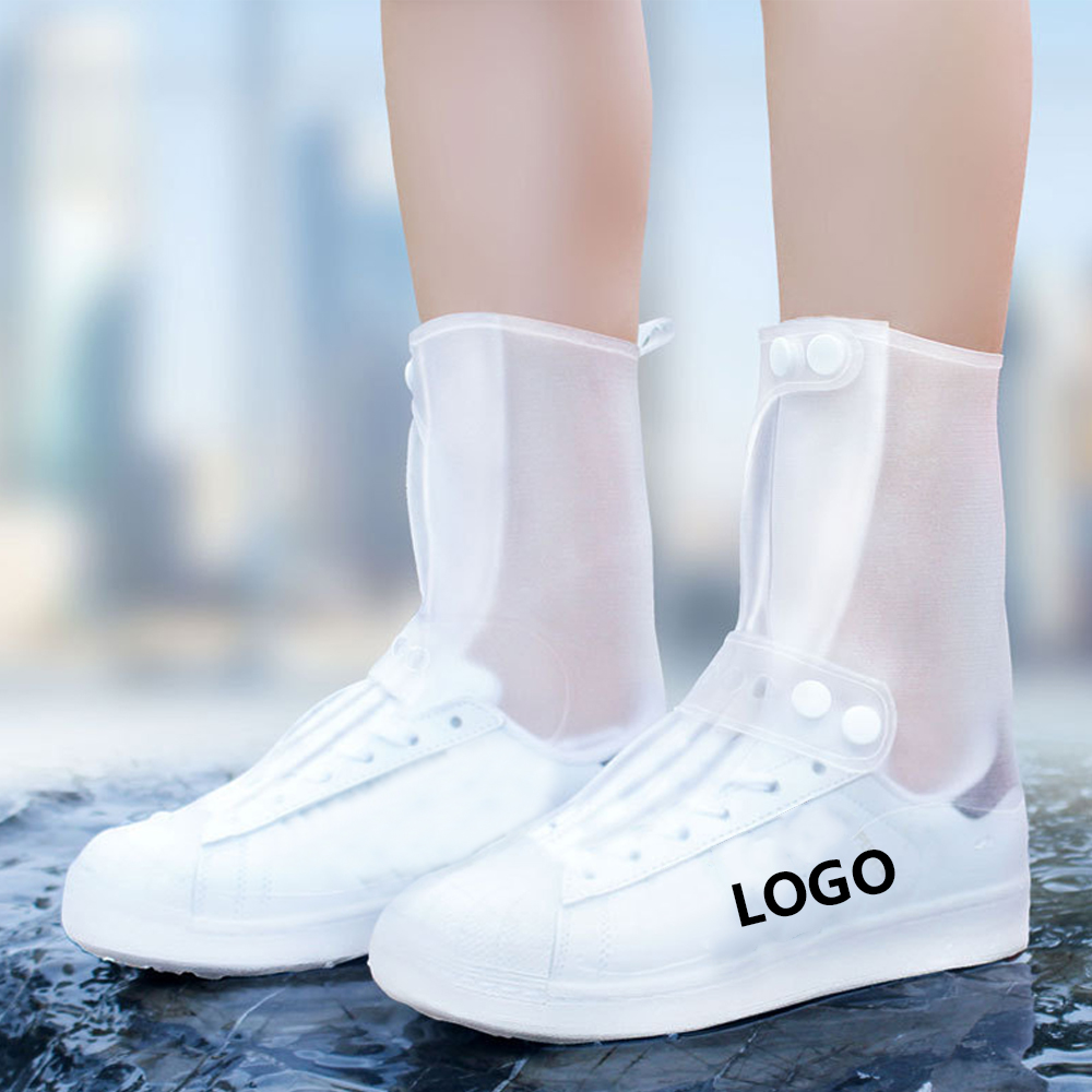 Waterproof and non-slip thick-soled shoe covers 1