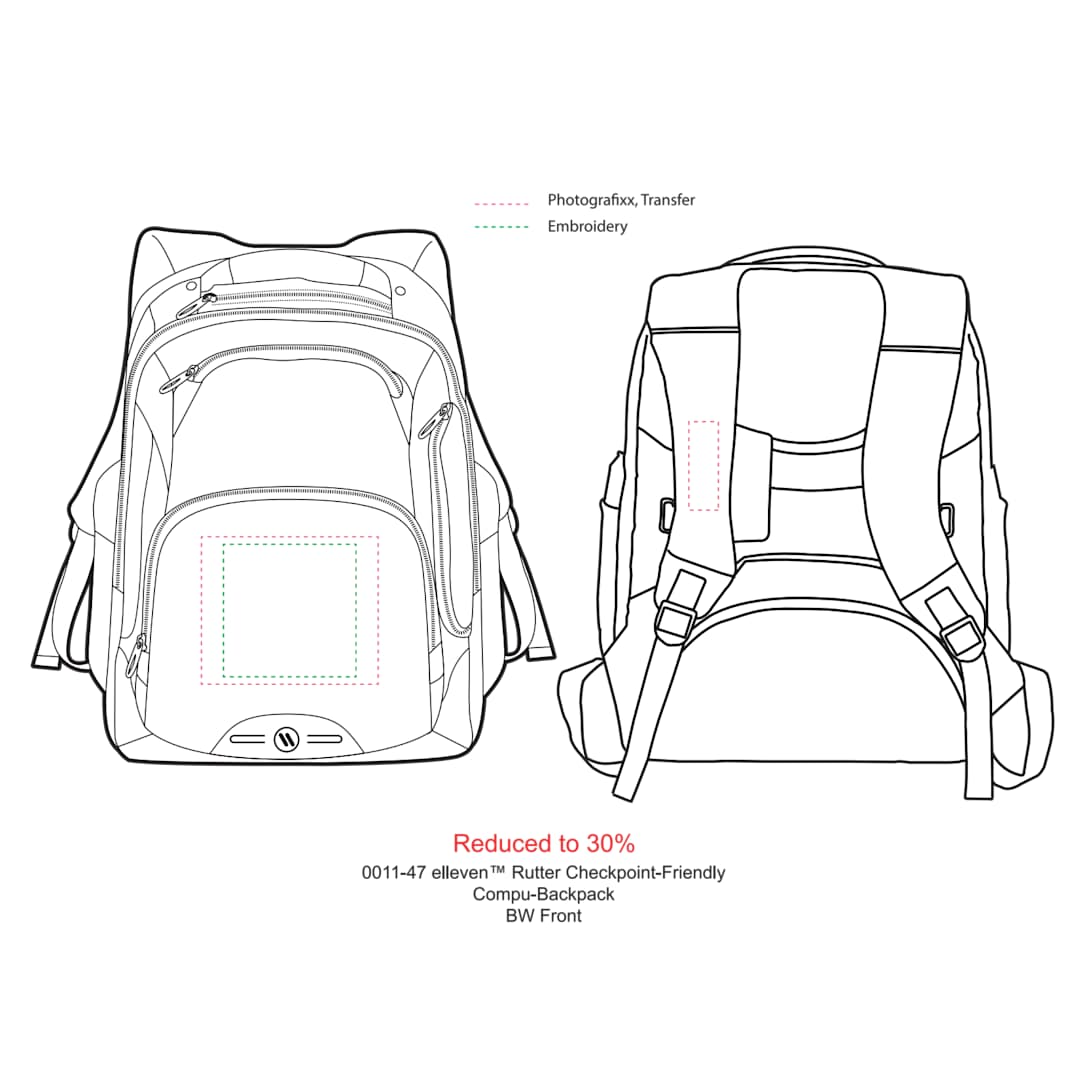 elleven™ Rutter TSA 17" Computer Backpack 23