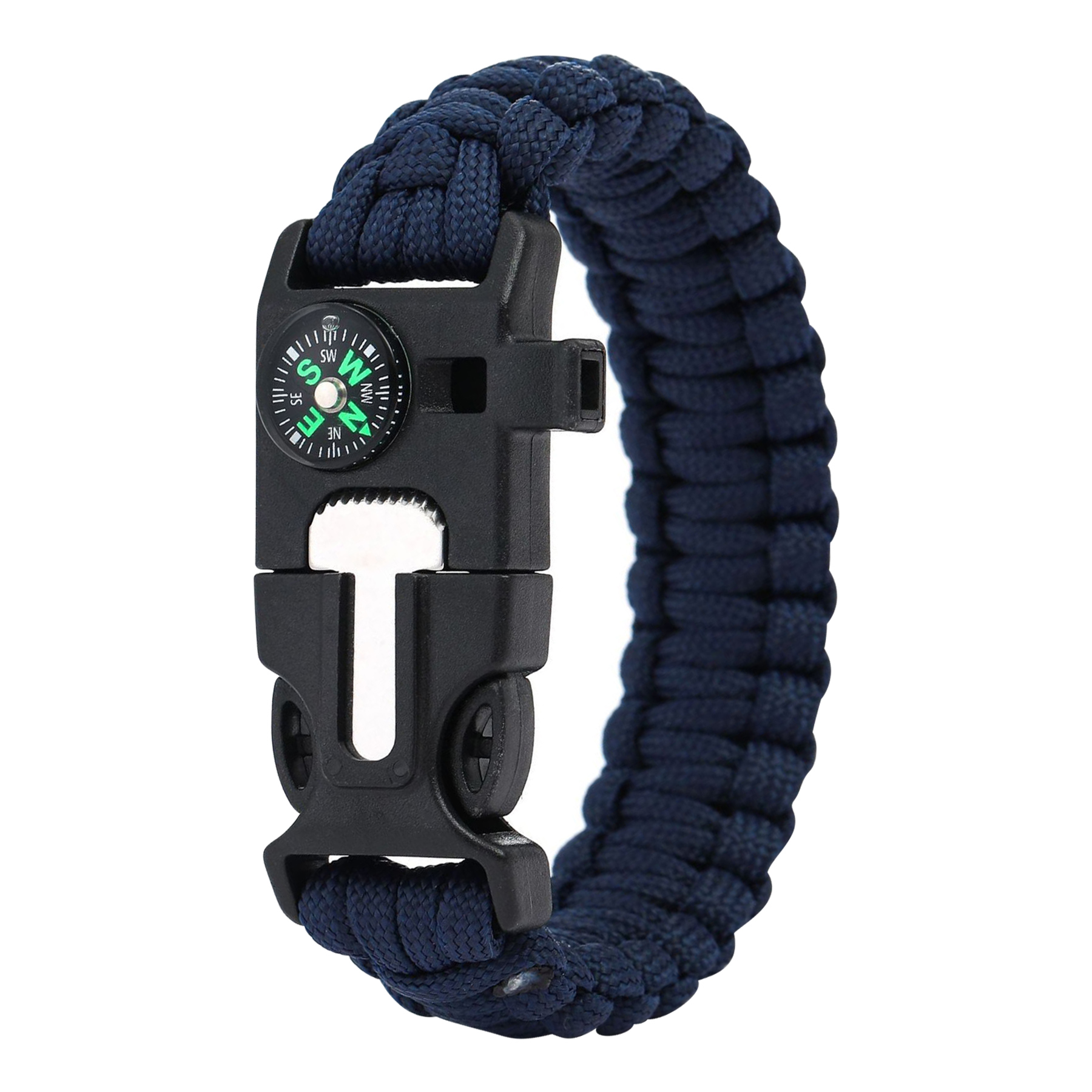 6-In-1 10'' Survival Polyester Paracord Bracelet 11