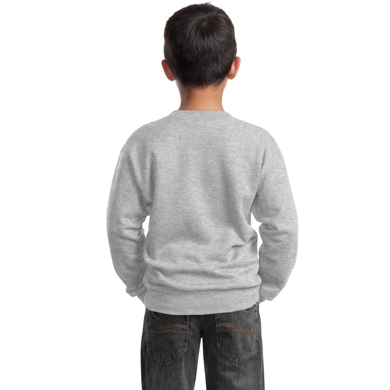 Port & Company Youth Core Fleece Crewneck Sweatshirt. 5