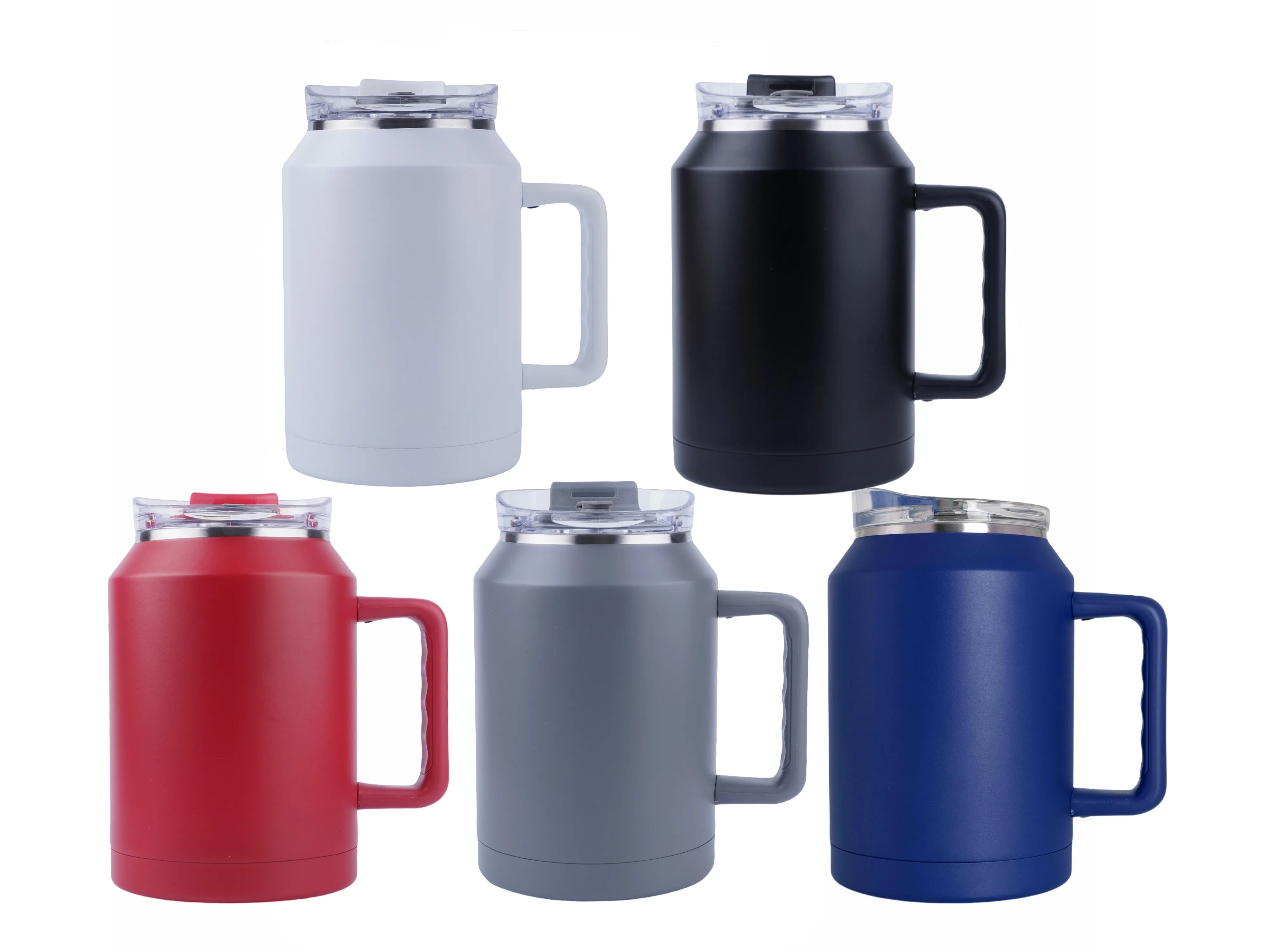 50oz double wall SS vacuum Mug &  Lid with Twist Closure 4