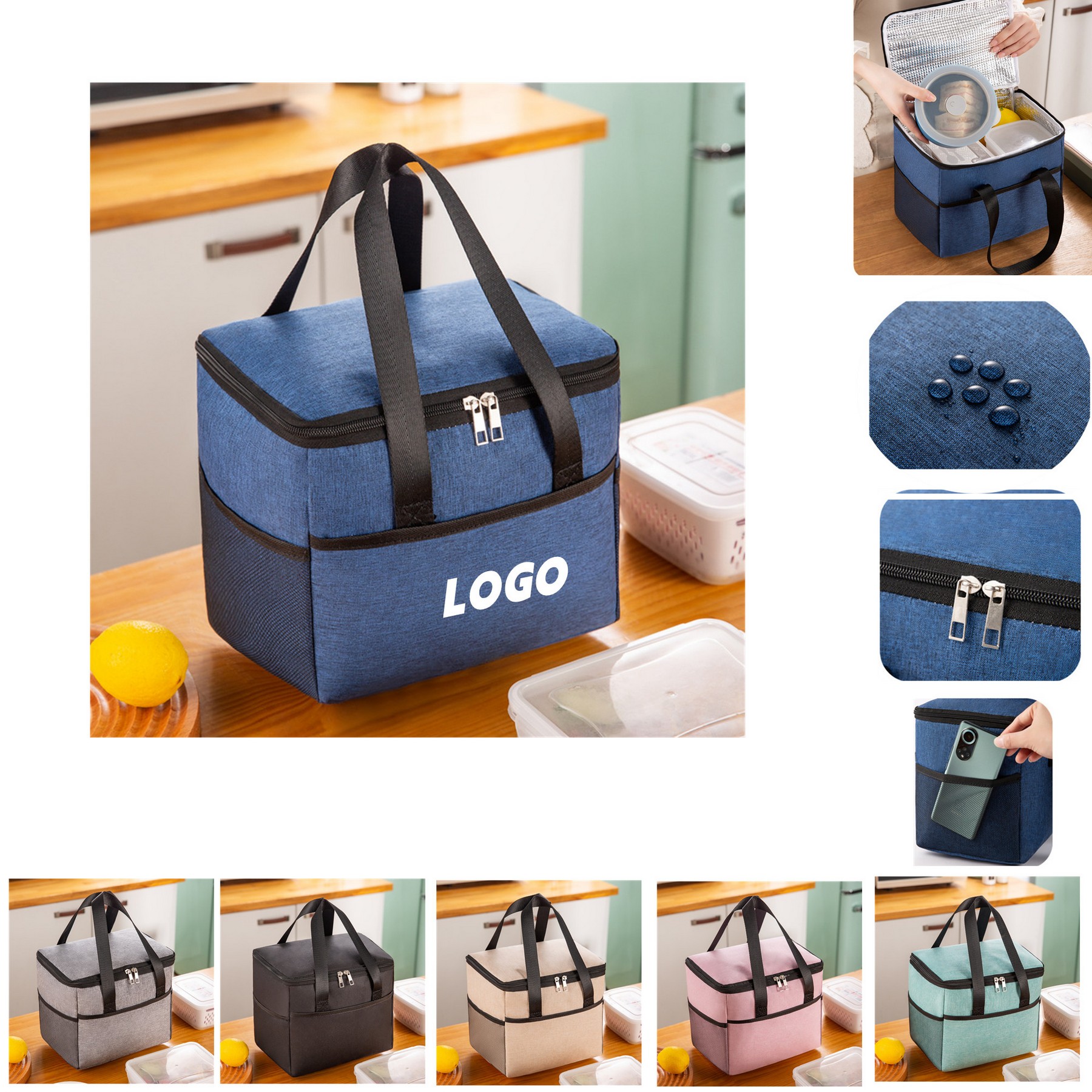 Large Insulated Lunch Bag