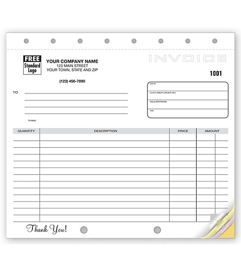 Invoices, Classic Design, Lined, Small 1