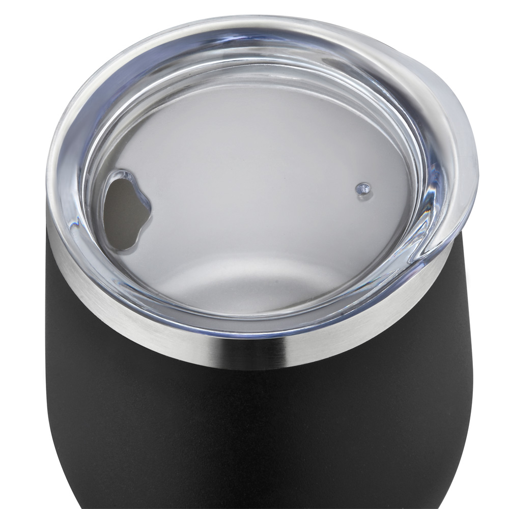 12oz. Stainless Steel Stemless Wine Tumbler with Sipping Lid 17