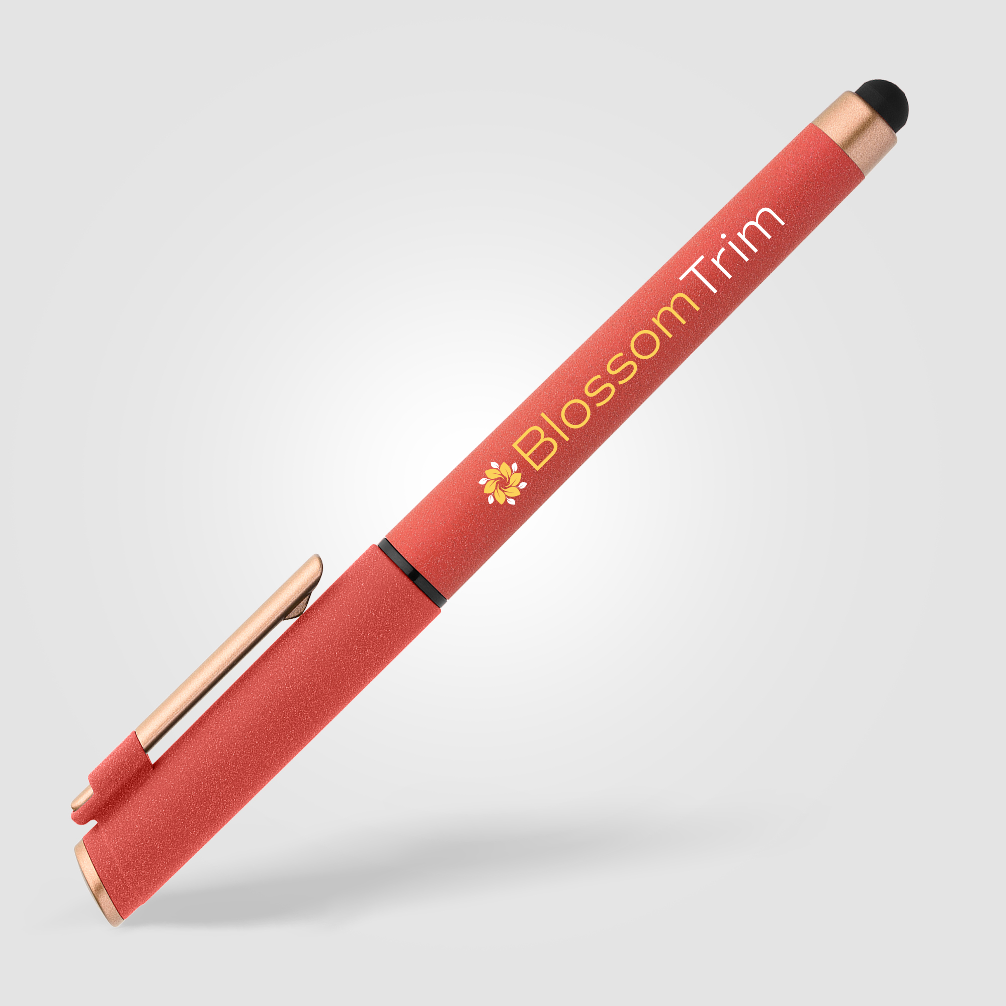 York Recycled Plastic Bronze Trim Stylus Gel Pen 27