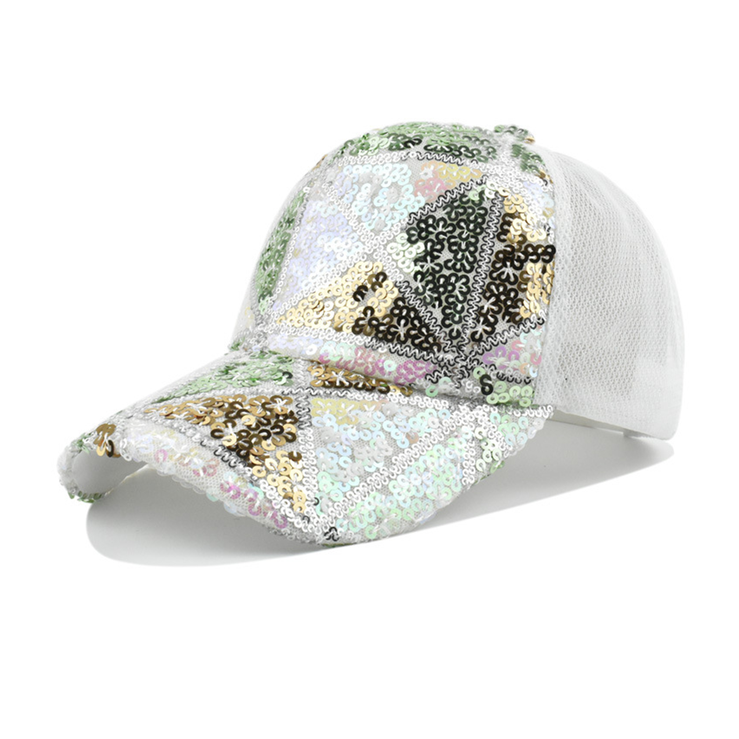 Unisex Sequin Mesh Baseball Cap 3